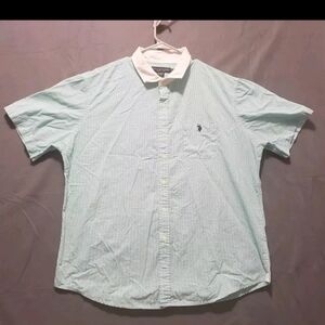 US Polo Assn Size XXL Green & White